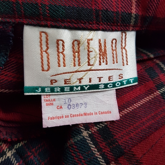 🌏 Braemar Petites • Jeremy Scott • Vintage Pleated Plaid Kilt • Sz 10 - Picture 6 of 9